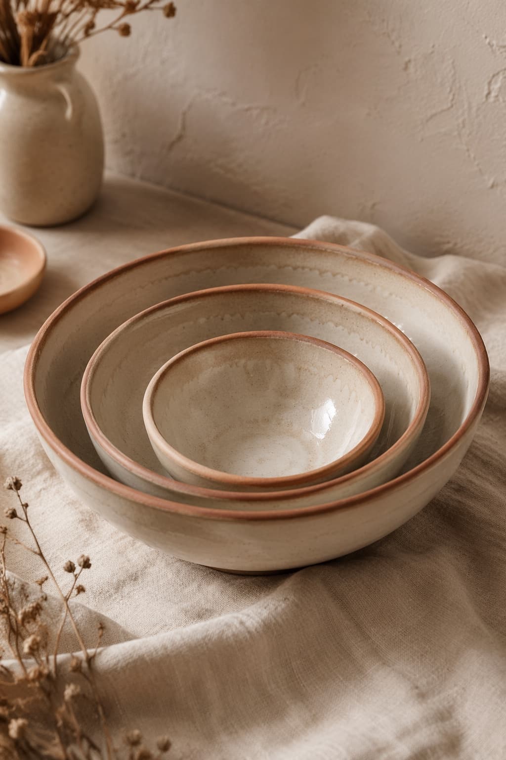 Ceramic Bowl Trio